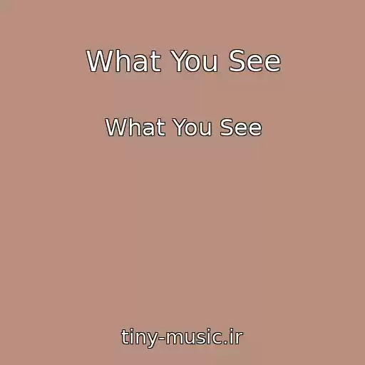 کاور آهنگ What You See از What You See