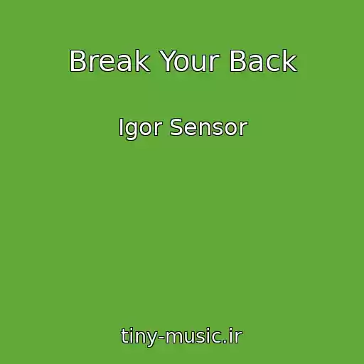 کاور آهنگ Break Your Back از Igor Sensor