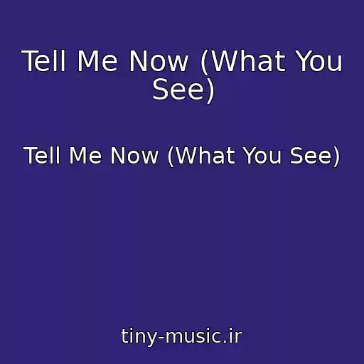 کاور آهنگ Tell Me Now (What You See) از Tell Me Now (What You See)