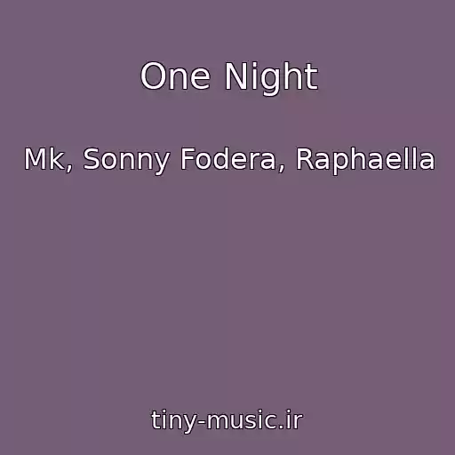 کاور آهنگ One Night از Mk, Sonny Fodera, Raphaella