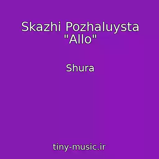 کاور آهنگ Skazhi Pozhaluysta "Allo" از Shura