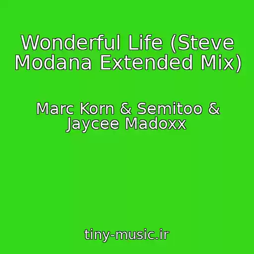 کاور آهنگ Wonderful Life (Steve Modana Extended Mix) از Marc Korn & Semitoo & Jaycee Madoxx
