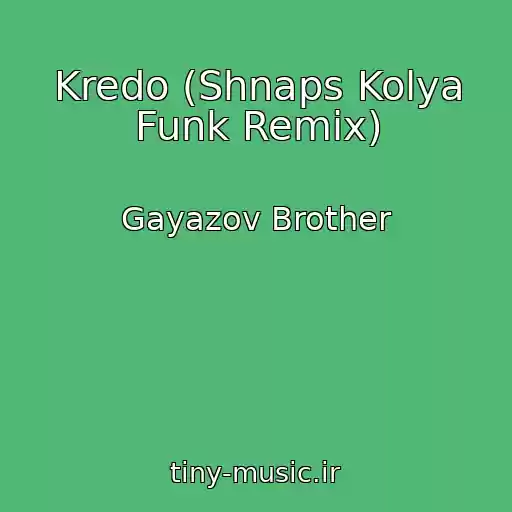 کاور آهنگ Kredo (Shnaps Kolya Funk Remix) از Gayazov Brother