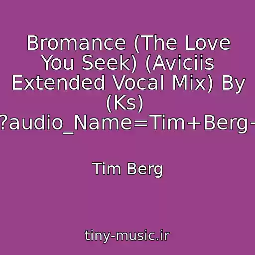 کاور آهنگ Bromance (The Love You Seek) (Aviciis Extended Vocal Mix) By (Ks)  /?audio_Name=Tim+Berg+ از Tim Berg