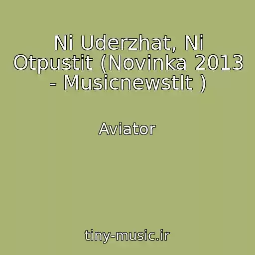 کاور آهنگ Ni Uderzhat, Ni Otpustit (Novinka 2013 - Musicnewstlt ) از Aviator
