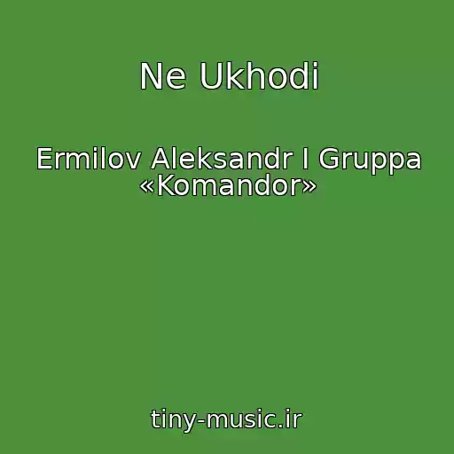 کاور آهنگ Ne Ukhodi از Ermilov Aleksandr I Gruppa «Komandor»