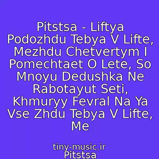 کاور آهنگ Pitstsa - Liftya Podozhdu Tebya V Lifte, Mezhdu Chetvertym I Pomechtaet O Lete, So Mnoyu Dedushka Ne Rabotayut Seti, Khmuryy Fevral Na Ya Vse Zhdu Tebya V Lifte, Me از Pitstsa