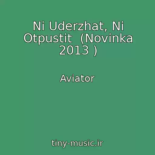 کاور آهنگ Ni Uderzhat, Ni Otpustit  (Novinka 2013 ) از Aviator