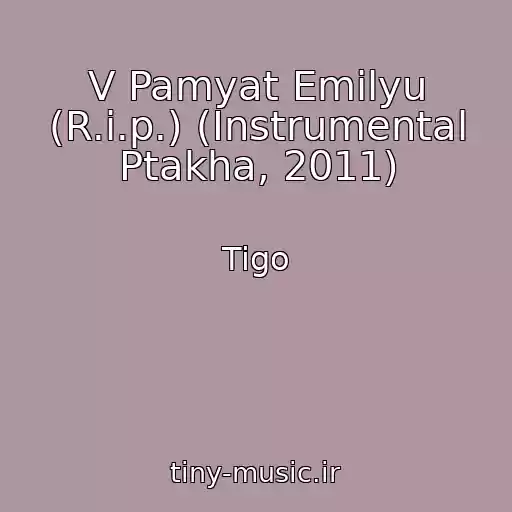کاور آهنگ V Pamyat Emilyu (R.i.p.) (Instrumental Ptakha, 2011) از Tigo
