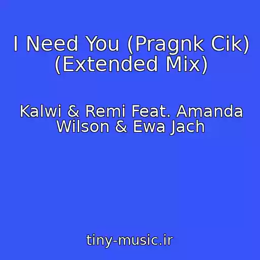 کاور آهنگ I Need You (Pragnk Cik) (Extended Mix) از Kalwi & Remi Feat. Amanda Wilson & Ewa Jach