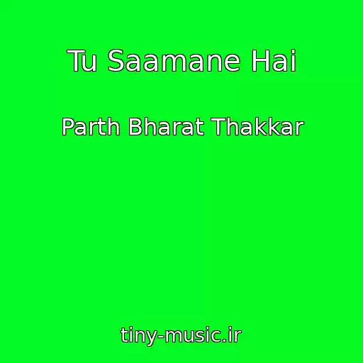 کاور آهنگ Tu Saamane Hai از Parth Bharat Thakkar