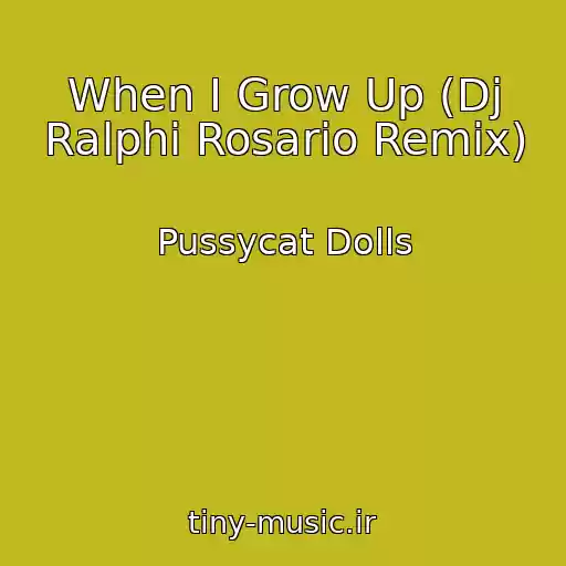 کاور آهنگ When I Grow Up (Dj Ralphi Rosario Remix) از Pussycat Dolls