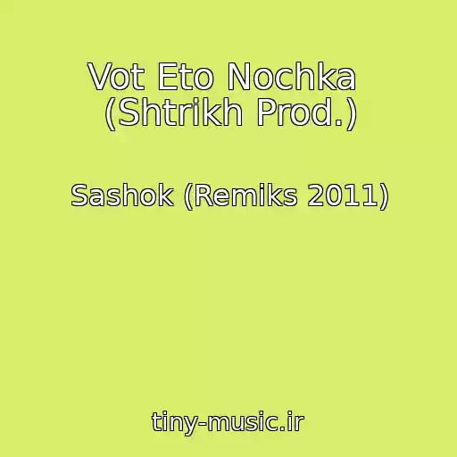 کاور آهنگ Vot Eto Nochka  (Shtrikh Prod.) از Sashok (Remiks 2011)