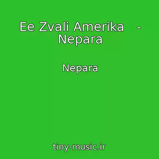 کاور آهنگ Ee Zvali Amerika   - Nepara از Nepara