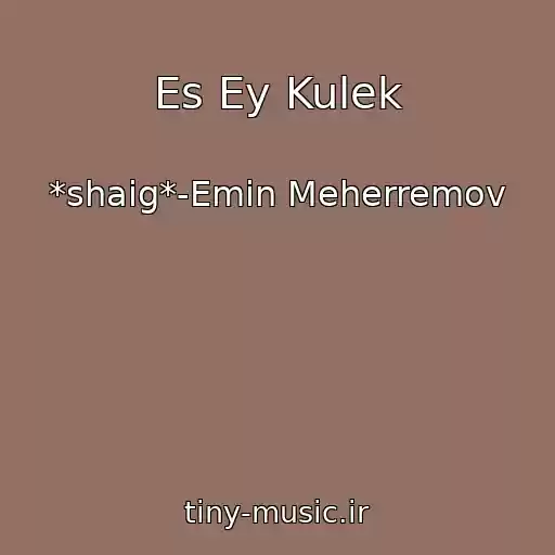 کاور آهنگ Es Ey Kulek از *shaig*-Emin Meherremov