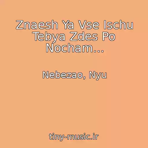 کاور آهنگ Znaesh Ya Vse Ischu Tebya Zdes Po Nocham... از Nebezao, Nyu