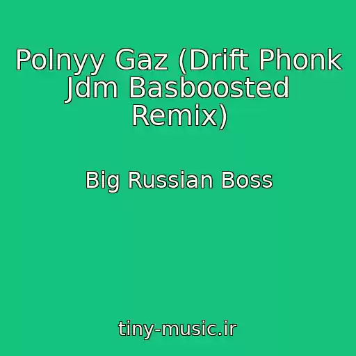 کاور آهنگ Polnyy Gaz (Drift Phonk Jdm Basboosted Remix) از Big Russian Boss