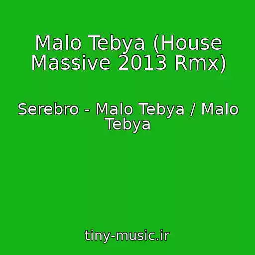 کاور آهنگ Malo Tebya (House Massive 2013 Rmx) از Serebro - Malo Tebya / Malo Tebya