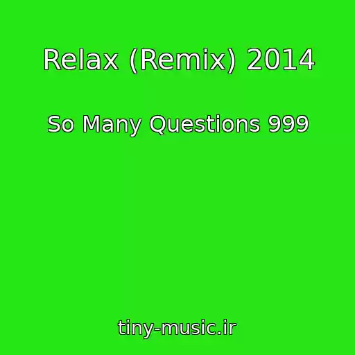 کاور آهنگ Relax (Remix) 2014 از So Many Questions 999