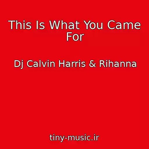 کاور آهنگ This Is What You Came For از Dj Calvin Harris & Rihanna