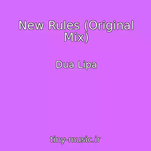 کاور آهنگ New Rules (Original Mix) از Dua Lipa