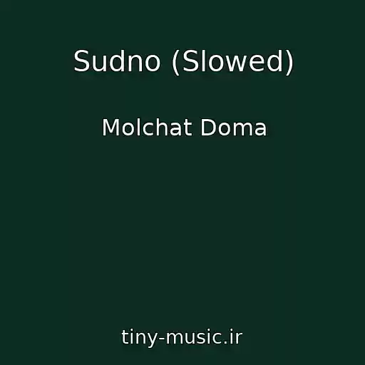 کاور آهنگ Sudno (Slowed) از Molchat Doma