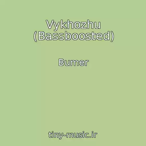 کاور آهنگ Vykhozhu (Bassboosted) از Bumer