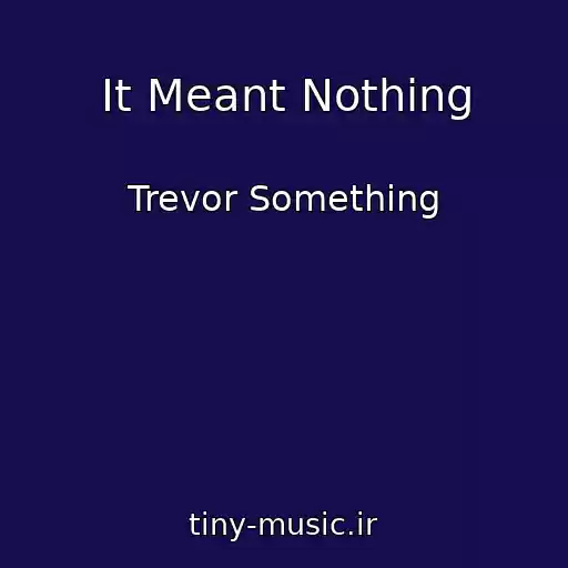 کاور آهنگ It Meant Nothing از Trevor Something