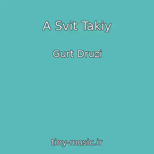 کاور آهنگ A Svіt Takiy از Gurt Druzі