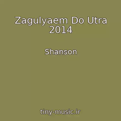 کاور آهنگ Zagulyaem Do Utra 2014 از Shanson
