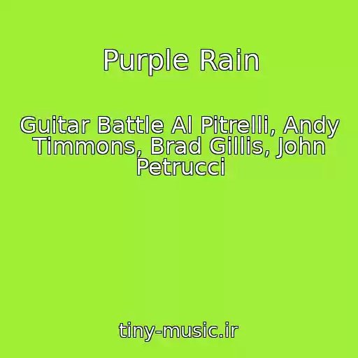 کاور آهنگ Purple Rain از Guitar Battle Al Pitrelli, Andy Timmons, Brad Gillis, John Petrucci