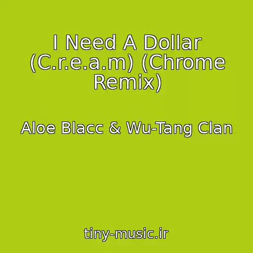 کاور آهنگ I Need A Dollar (C.r.e.a.m) (Chrome Remix) از Aloe Blacc & Wu-Tang Clan