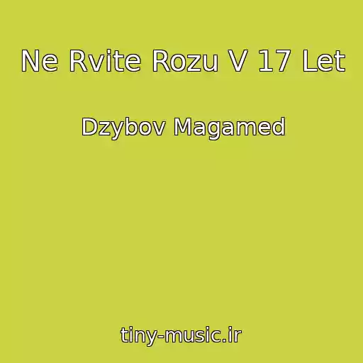کاور آهنگ Ne Rvite Rozu V 17 Let از Dzybov Magamed