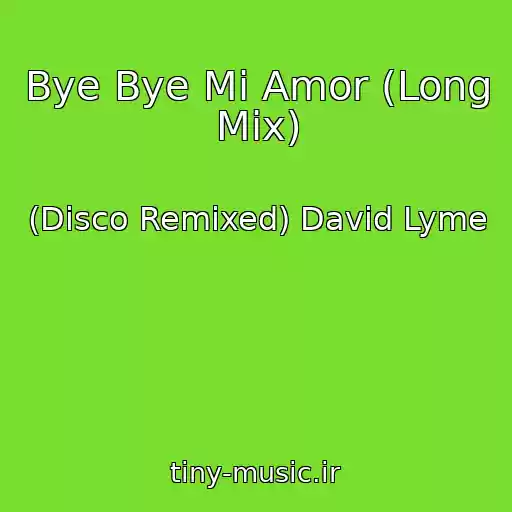 کاور آهنگ Bye Bye Mi Amor (Long Mix) از (Disco Remixed) David Lyme