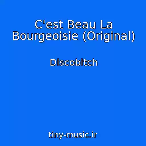 کاور آهنگ C'est Beau La Bourgeoisie (Original) از Discobitch
