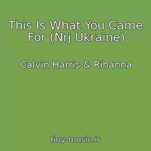 کاور آهنگ This Is What You Came For (Nrj Ukraine) از Calvin Harris & Rihanna