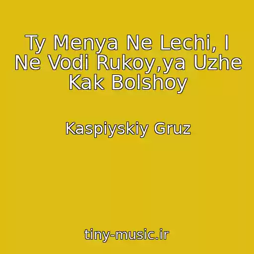 کاور آهنگ Ty Menya Ne Lechi, I Ne Vodi Rukoy,ya Uzhe Kak Bolshoy از Kaspiyskiy Gruz
