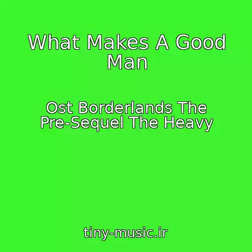 کاور آهنگ What Makes A Good Man از Ost Borderlands The Pre-Sequel The Heavy