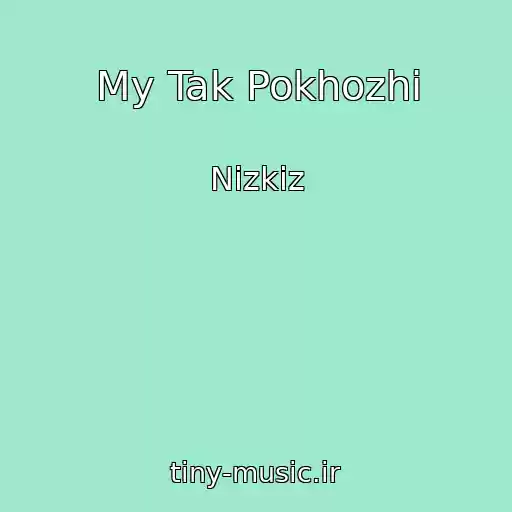 کاور آهنگ My Tak Pokhozhi از Nizkiz