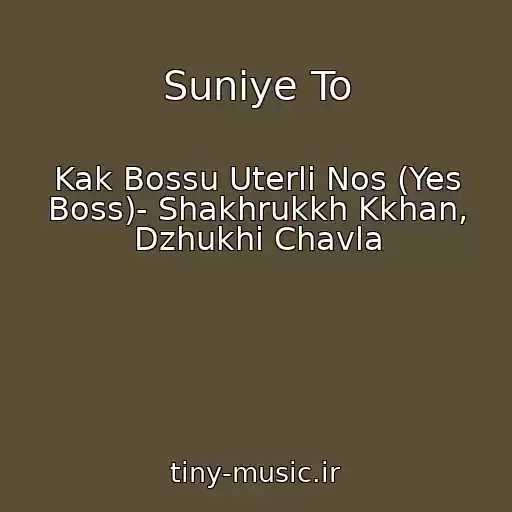 کاور آهنگ Suniye To از Kak Bossu Uterli Nos (Yes Boss)- Shakhrukkh Kkhan, Dzhukhi Chavla