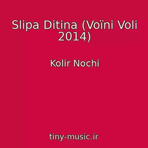 کاور آهنگ Slіpa Ditina (Voїni Volі 2014) از Kolіr Nochі