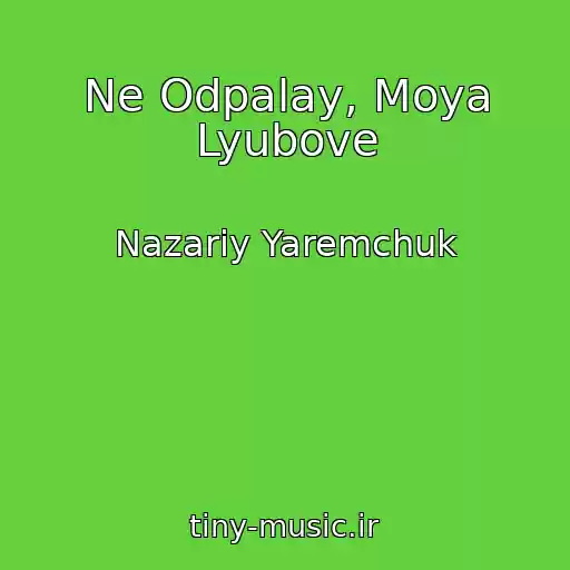 کاور آهنگ Ne Odpalay, Moya Lyubove از Nazarіy Yaremchuk
