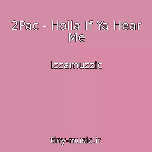 کاور آهنگ 2Pac - Holla If Ya Hear Me از Izzamuzzic