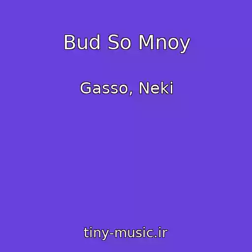 کاور آهنگ Bud So Mnoy از Gasso, Neki