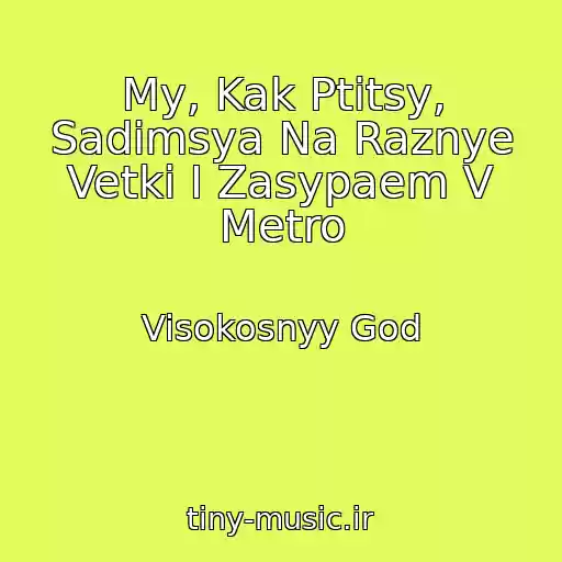 کاور آهنگ My, Kak Ptitsy, Sadimsya Na Raznye Vetki I Zasypaem V Metro از Visokosnyy God