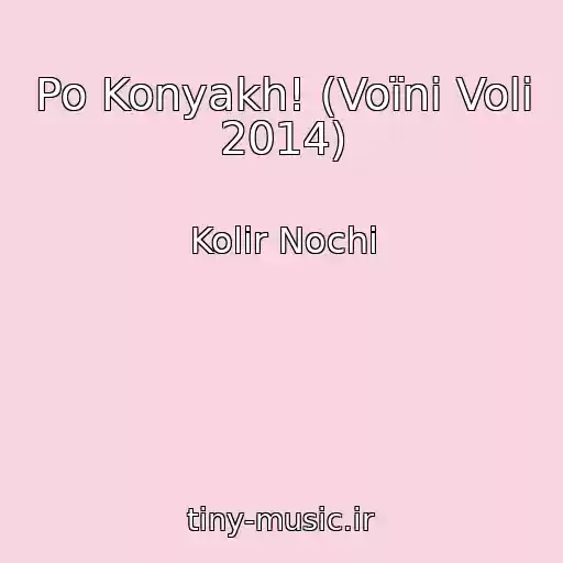 کاور آهنگ Po Konyakh! (Voїni Volі 2014) از Kolіr Nochі