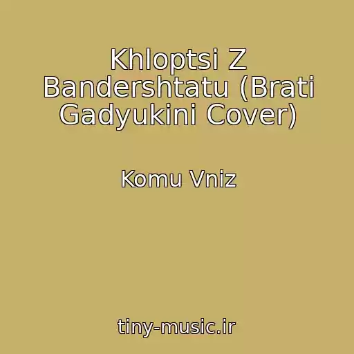 کاور آهنگ Khloptsі Z Bandershtatu (Brati Gadyukіni Cover) از Komu Vniz