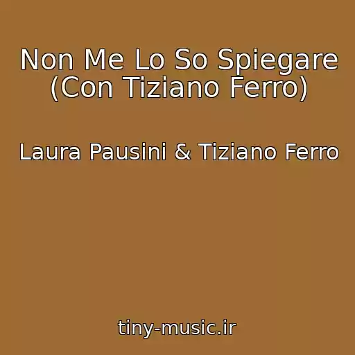 کاور آهنگ Non Me Lo So Spiegare (Con Tiziano Ferro) از Laura Pausini & Tiziano Ferro