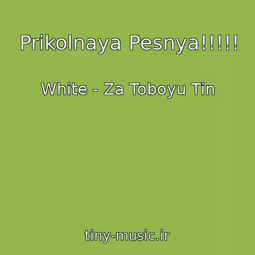 کاور آهنگ Prikolnaya Pesnya!!!!! از White - Za Toboyu Tin
