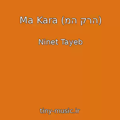 کاور آهنگ Ma Kara (מה קרה) از Ninet Tayeb